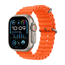 Apple Watch Ultra 2 49mm GPS + LTE Titanium Case with Orange Ocean Band