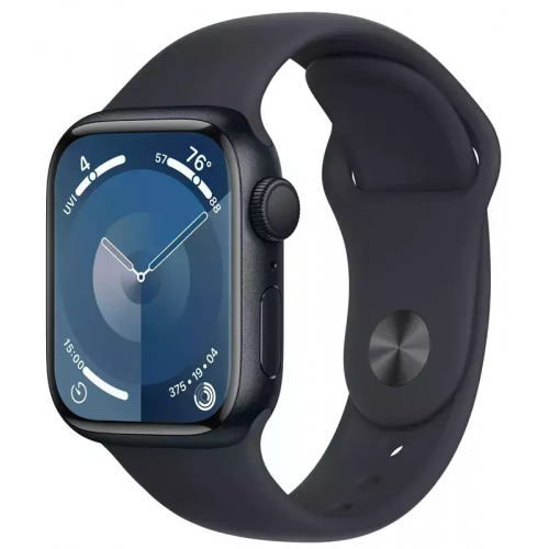 Apple Watch Series 9 45mm Midnight Aluminum Case with Midnight Sport Band S/M (MR993)
