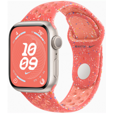 Apple Watch Series 9 41mm Pink Aluminum Case with Magic Ember Nike Sport Band 