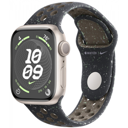 Apple Watch Series 9 45mm Midnight Aluminum Case with Midnight Sky Nike Sport Band