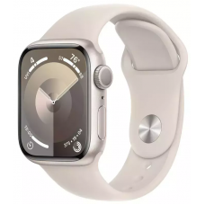 Apple Watch Series 9 41mm Starlight Aluminum Case with Starlight Sport Band M/L (MR8U3)