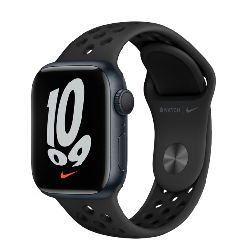 Apple Watch Series 7 Nike 45mm Midnight with Black Sport Band
